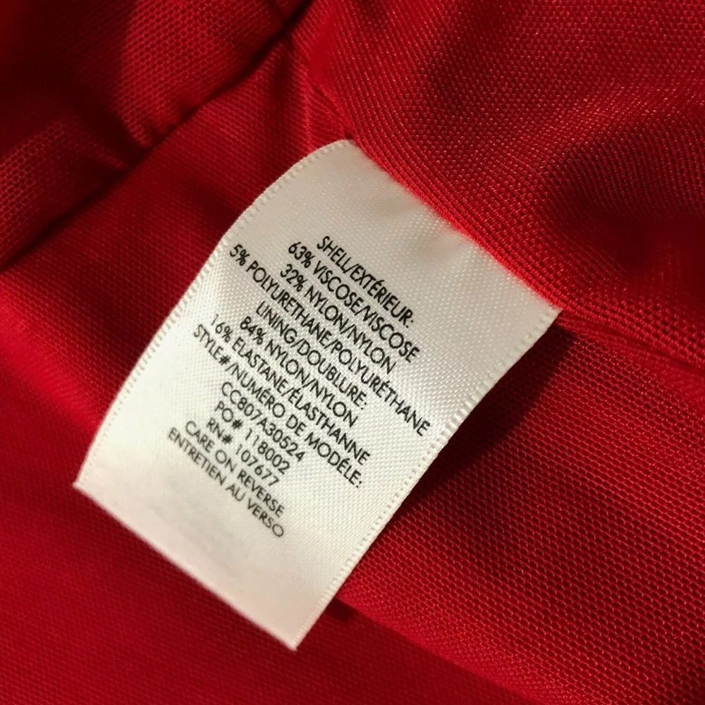 Alice & Olivia Red Cutout Dress - Picture 5 of 5